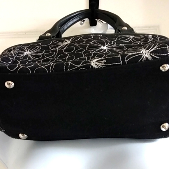 Talbot's Black Flowered Purse - Picture 2 of 5